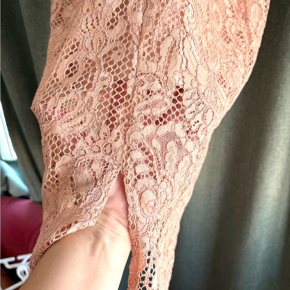 BNWT Bardot Lace Pink/Blush Dress size 6 - Picture 7 of 7
